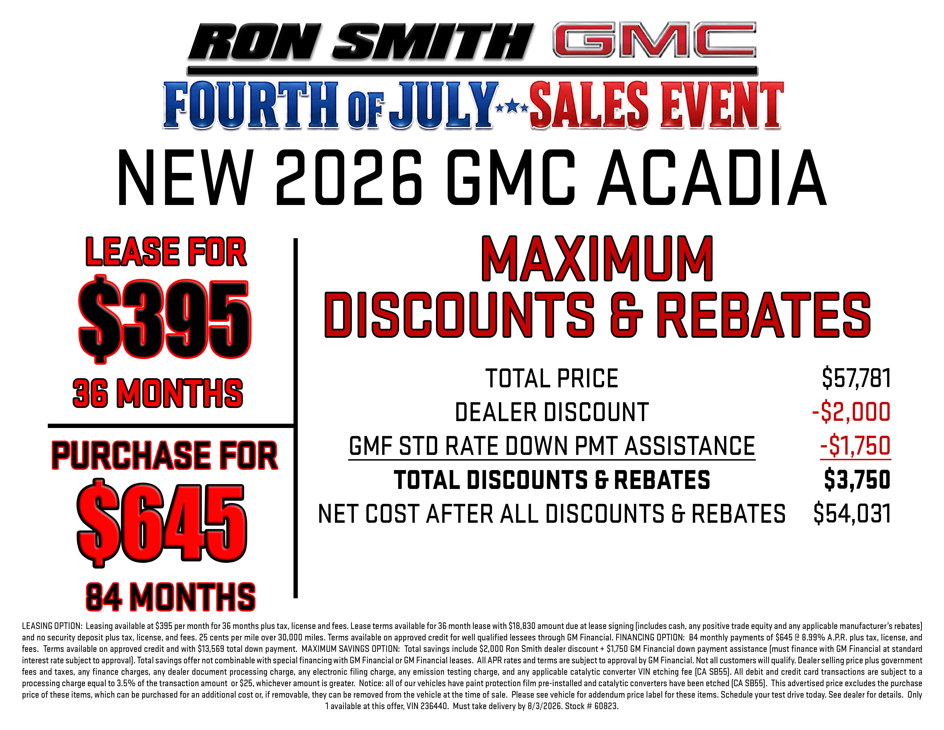 New 2026 GMC Acadia Elevation w/ Black Edition AWD/4WD image 3