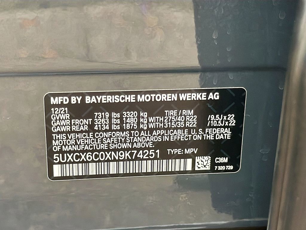 Used 2022 BMW X7 M50i w/ Executive Package image 46