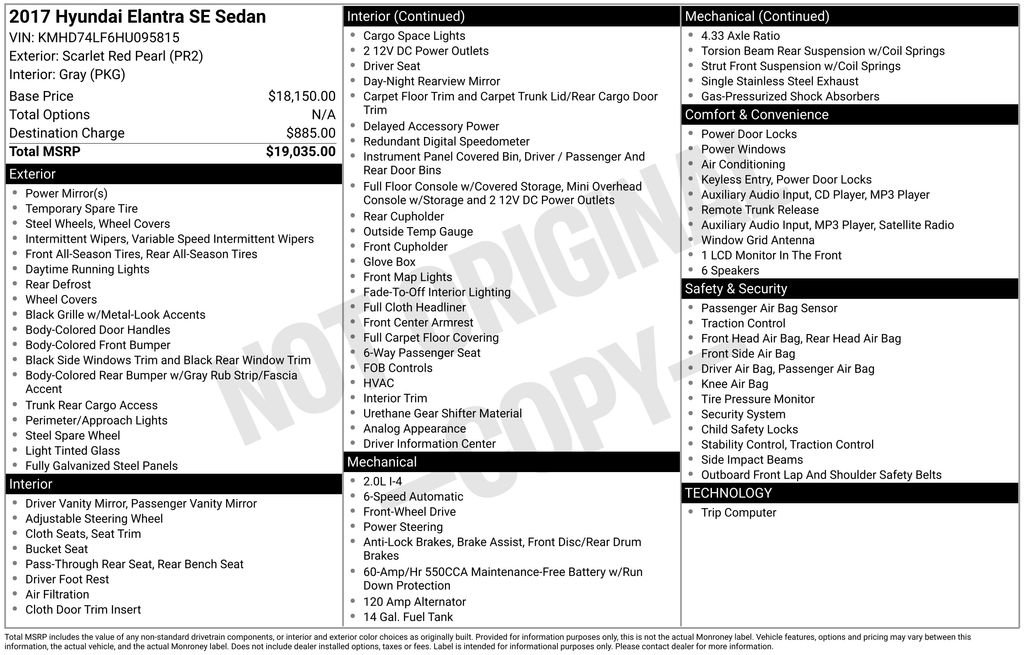 Used 2017 Hyundai Elantra SE image 10