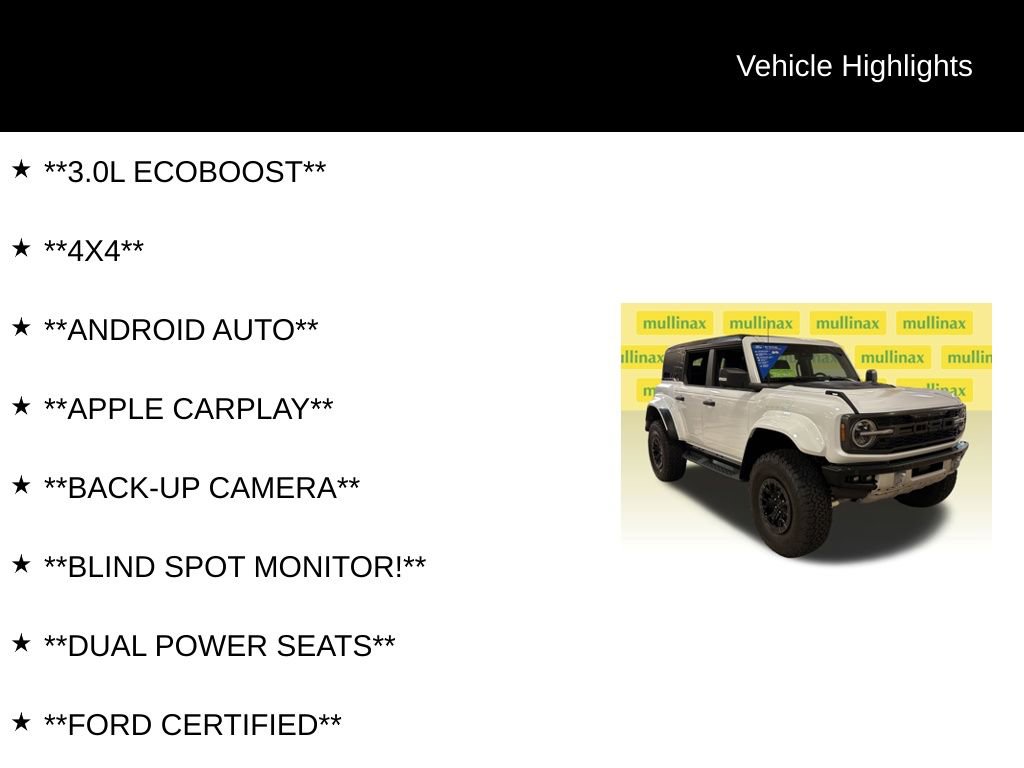 Used 2025 Ford Bronco Raptor AWD/4WD image 12
