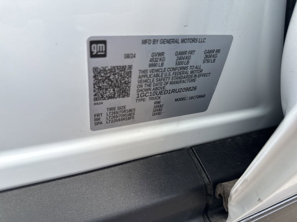 Used 2024 Chevrolet Silverado EV W/T image 36