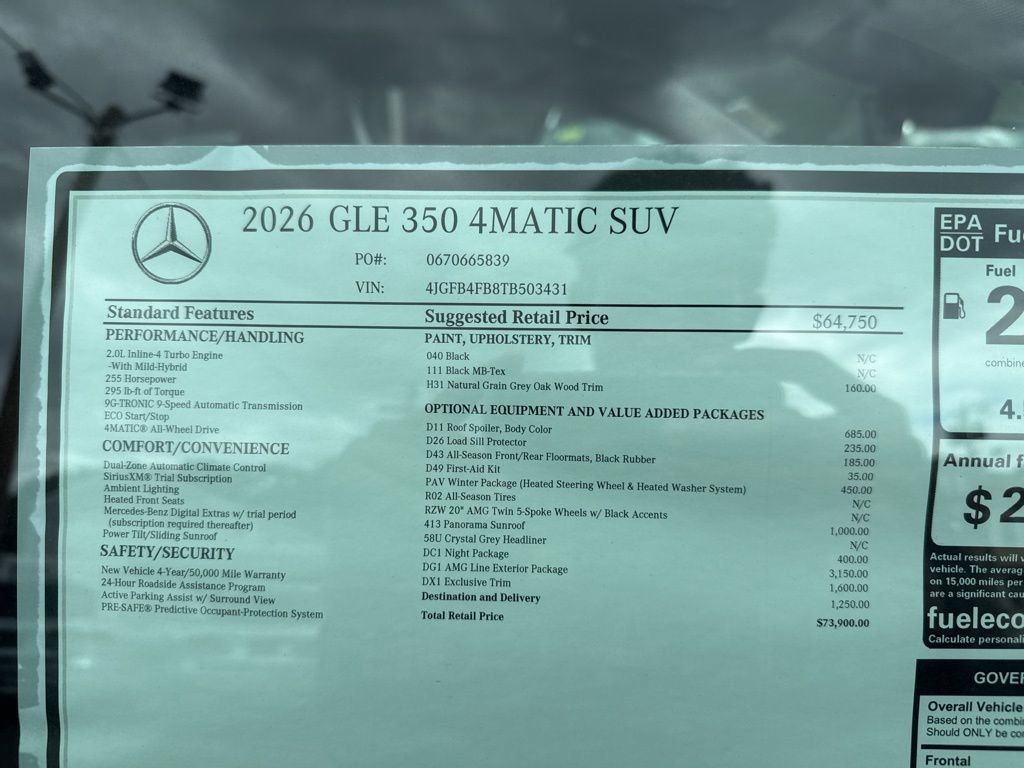 New 2026 Mercedes-Benz GLE 350 4MATIC image 10