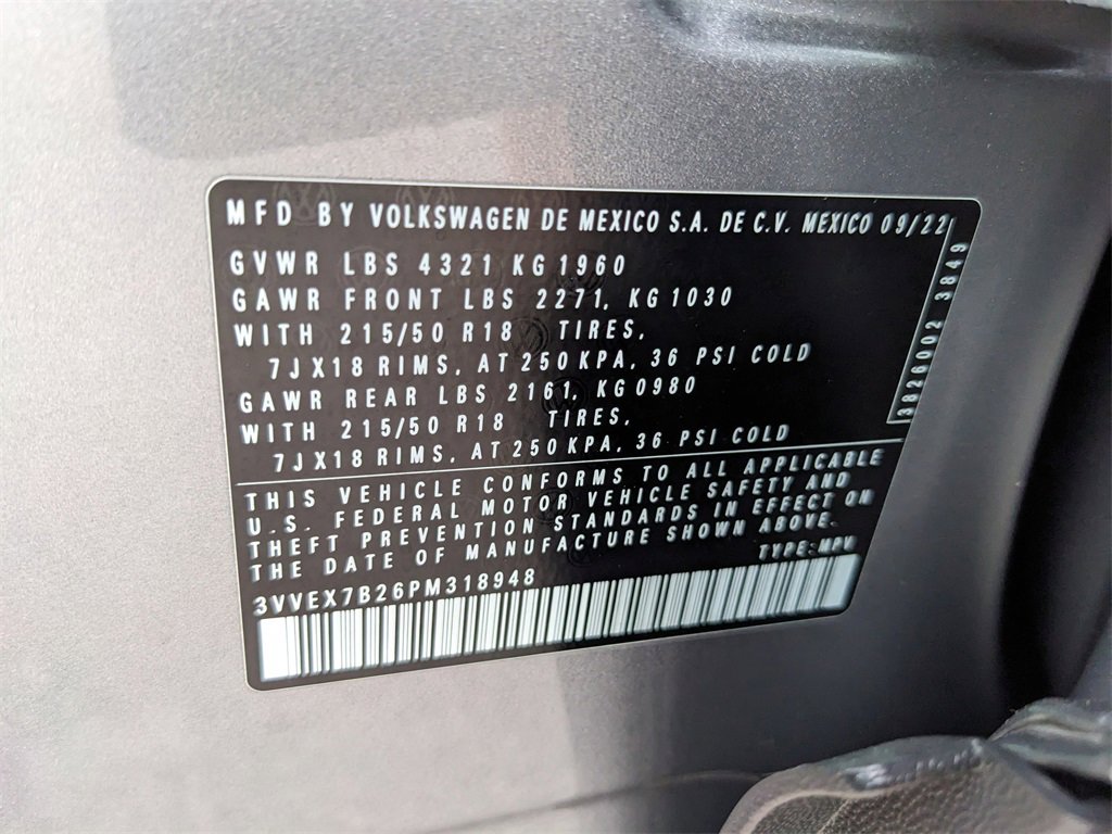 Certified 2023 Volkswagen Taos SE w/ Panoramic Sunroof Package image 38