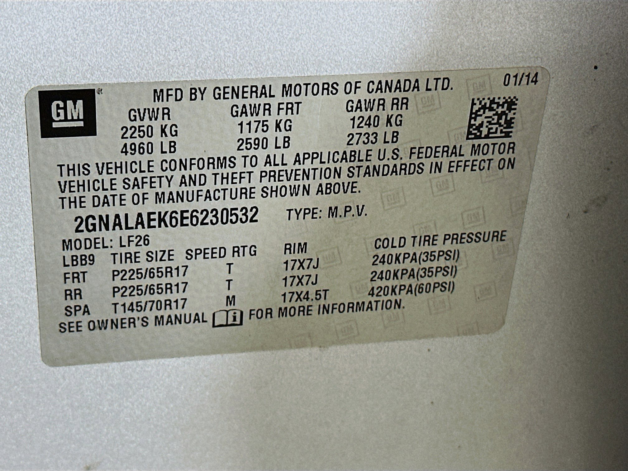 Used 2014 Chevrolet Equinox LS w/ LPO, Protection Package FWD image 12