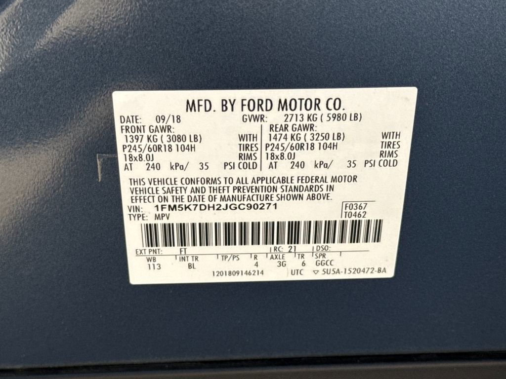 Used 2018 Ford Explorer XLT w/ Equipment Group 202A image 30