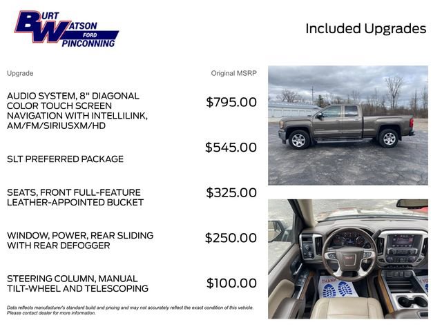 Used 2014 GMC Sierra 1500 SLT w/ SLT Preferred Package AWD/4WD image 3