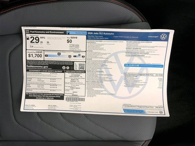 New 2026 Volkswagen Jetta GLI Autobahn image 15