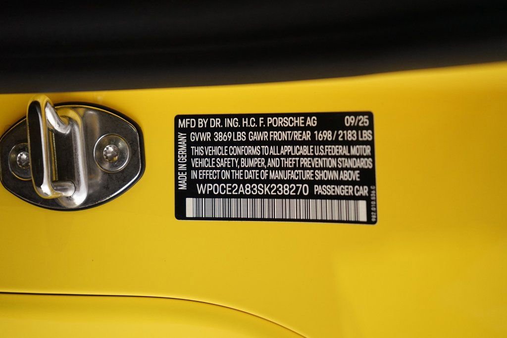 Used 2025 Porsche 718 Boxster Spyder RS image 38