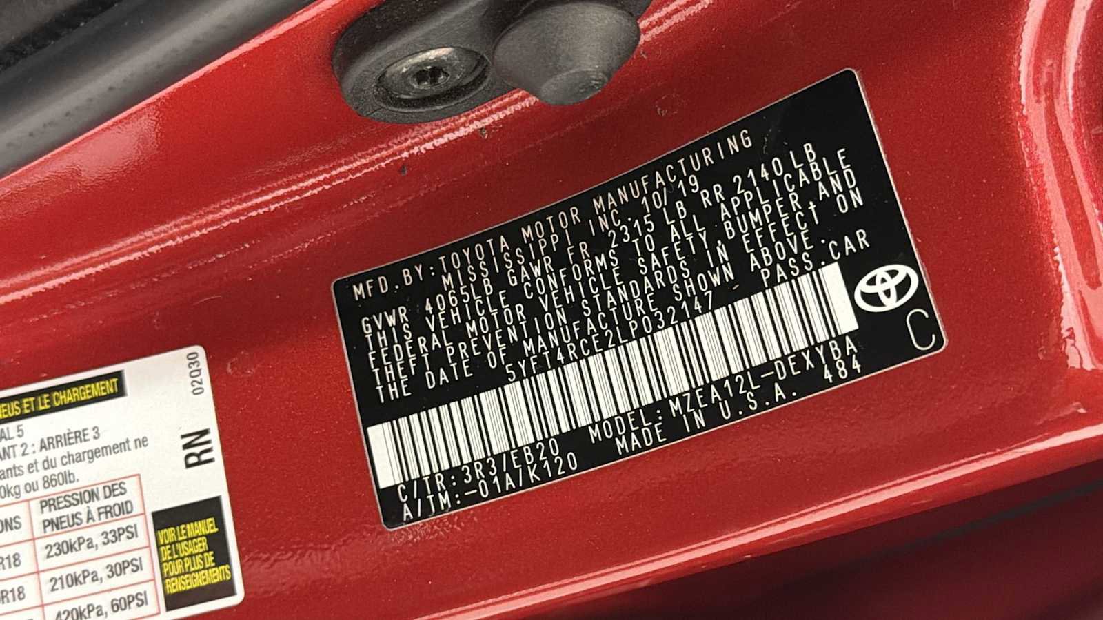Certified 2020 Toyota Corolla XSE FWD image 11