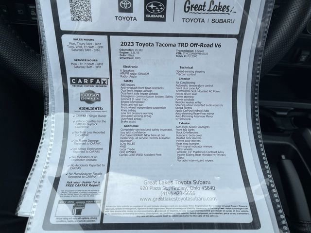 Used 2023 Toyota Tacoma TRD Off-Road AWD/4WD image 27