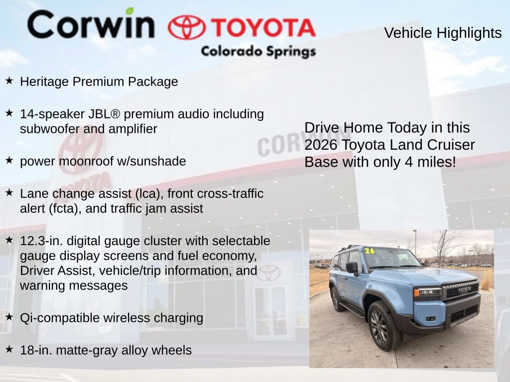 Used 2026 Toyota Land Cruiser w/ Premium Package image 7