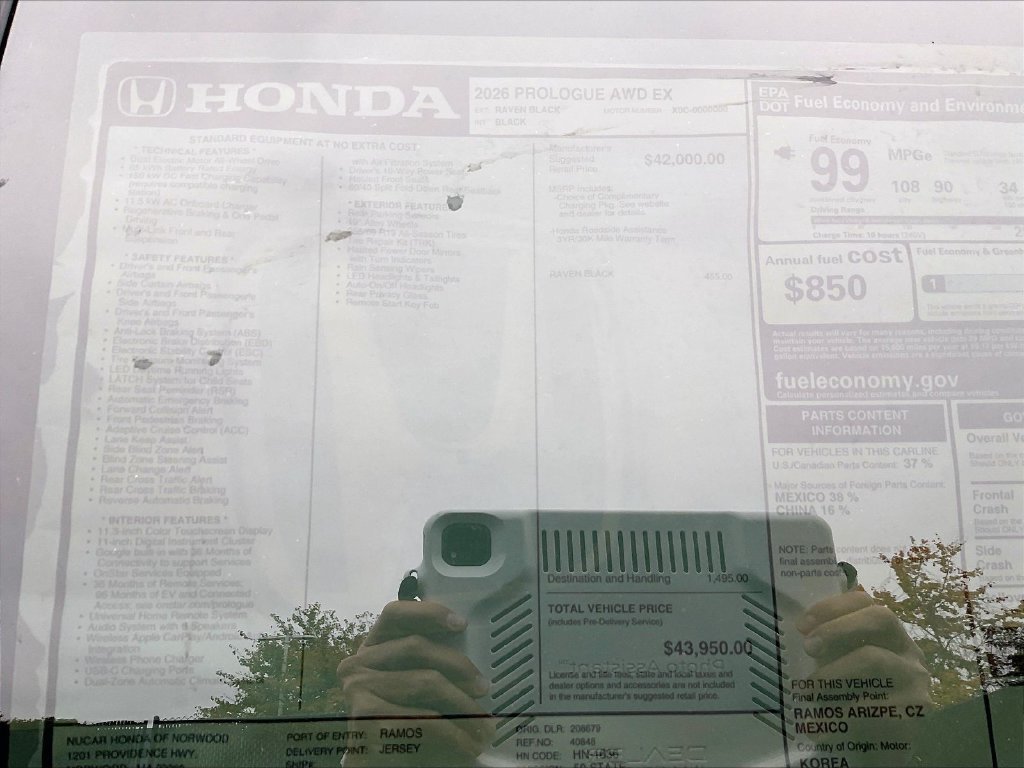 New 2026 Honda Prologue EX image 18