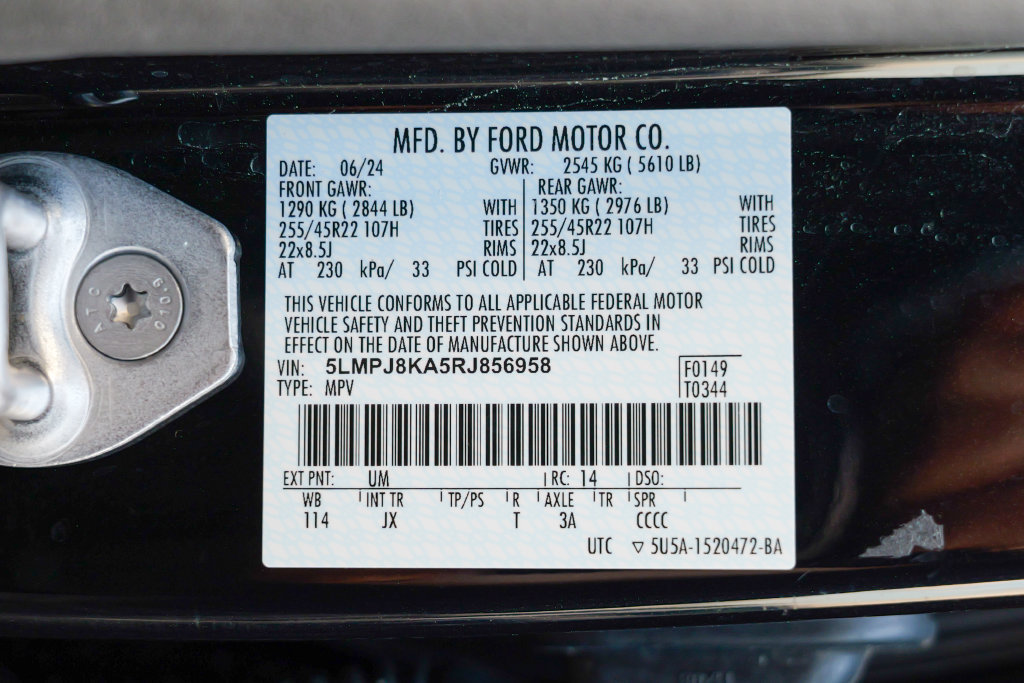 Used 2024 Lincoln Nautilus Reserve w/ Jet Appearance Package (87T) AWD/4WD image 63