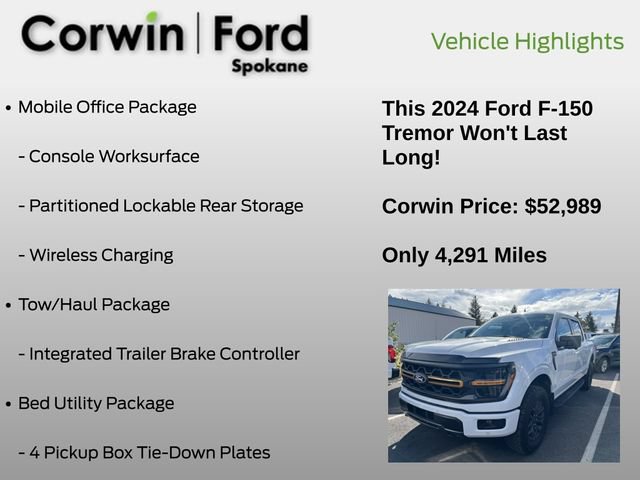 Used 2024 Ford F150 Tremor w/ Mobile Office Package AWD/4WD image 6