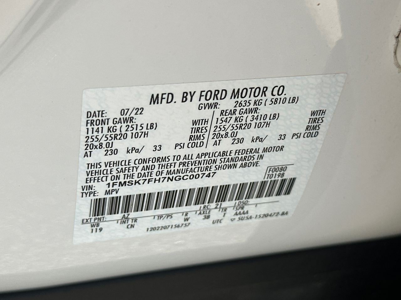 Certified 2022 Ford Explorer Limited w/ Equipment Group 301A RWD image 34