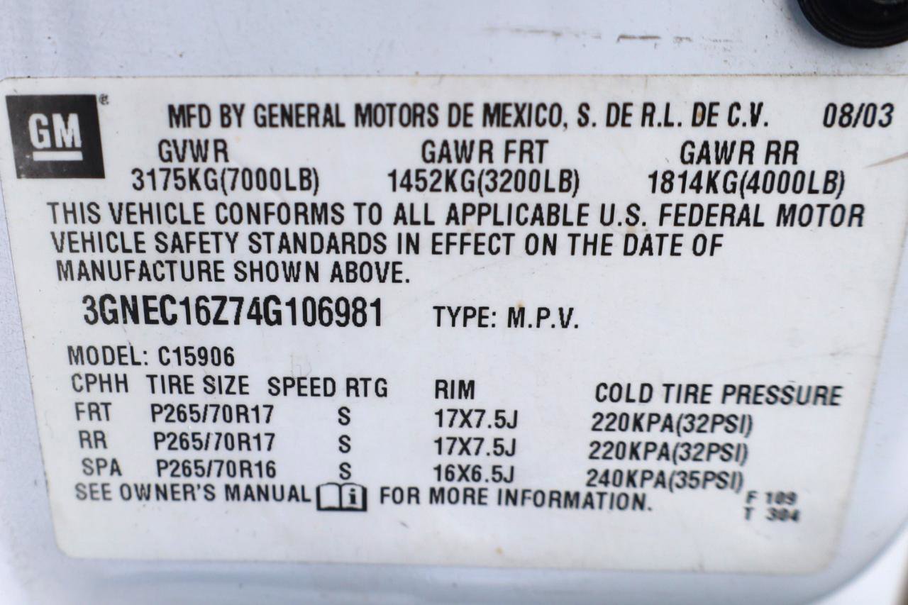 Used 2004 Chevrolet Suburban LT w/ Preferred Equipment Group image 17