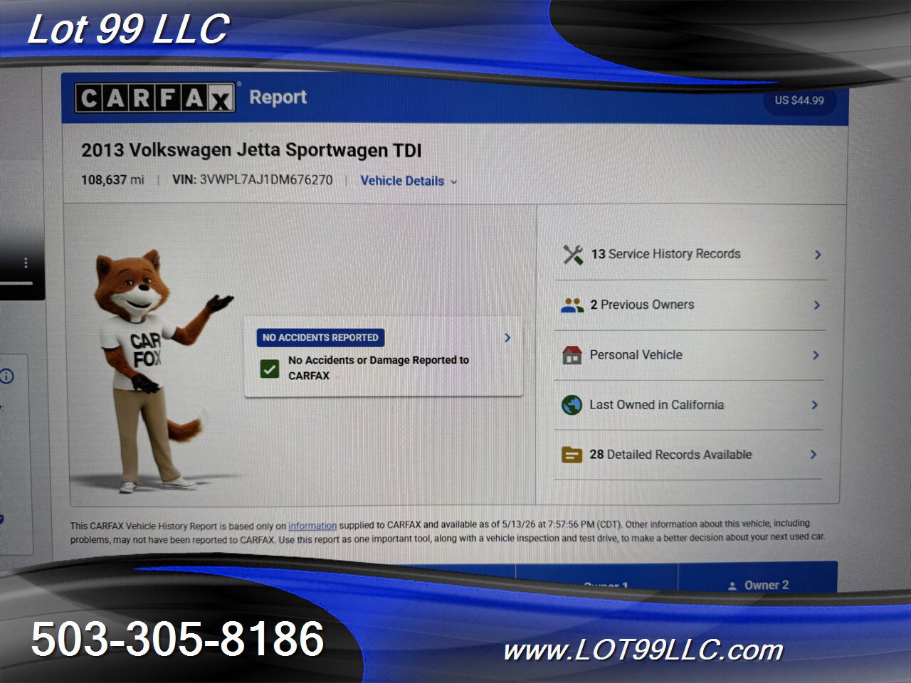 Used 2013 Volkswagen Jetta TDI FWD image 4