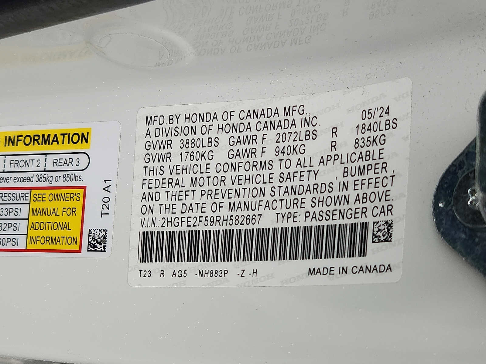 Used 2024 Honda Civic Sport image 26