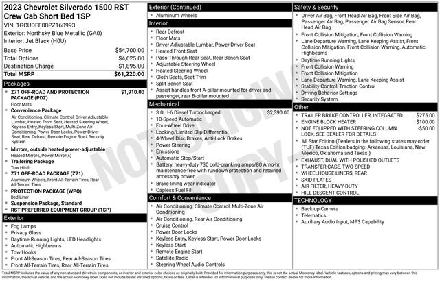 Used 2023 Chevrolet Silverado 1500 RST AWD/4WD image 3