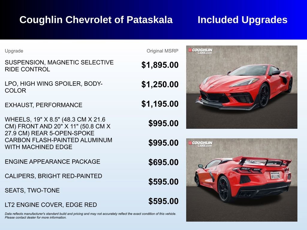 Used 2023 Chevrolet Corvette Stingray Premium Cpe w/ Engine Appearance Package image 3