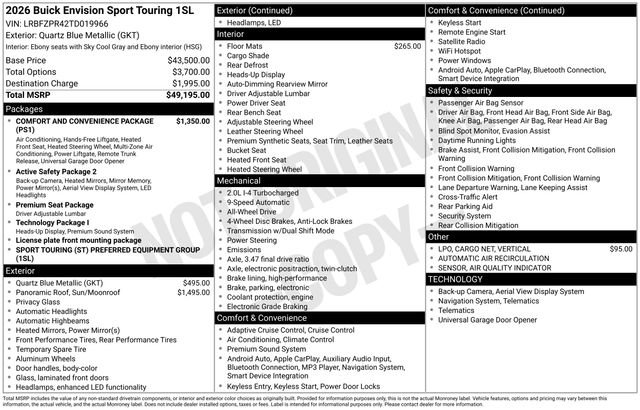 New 2026 Buick Envision Sport Touring image 25