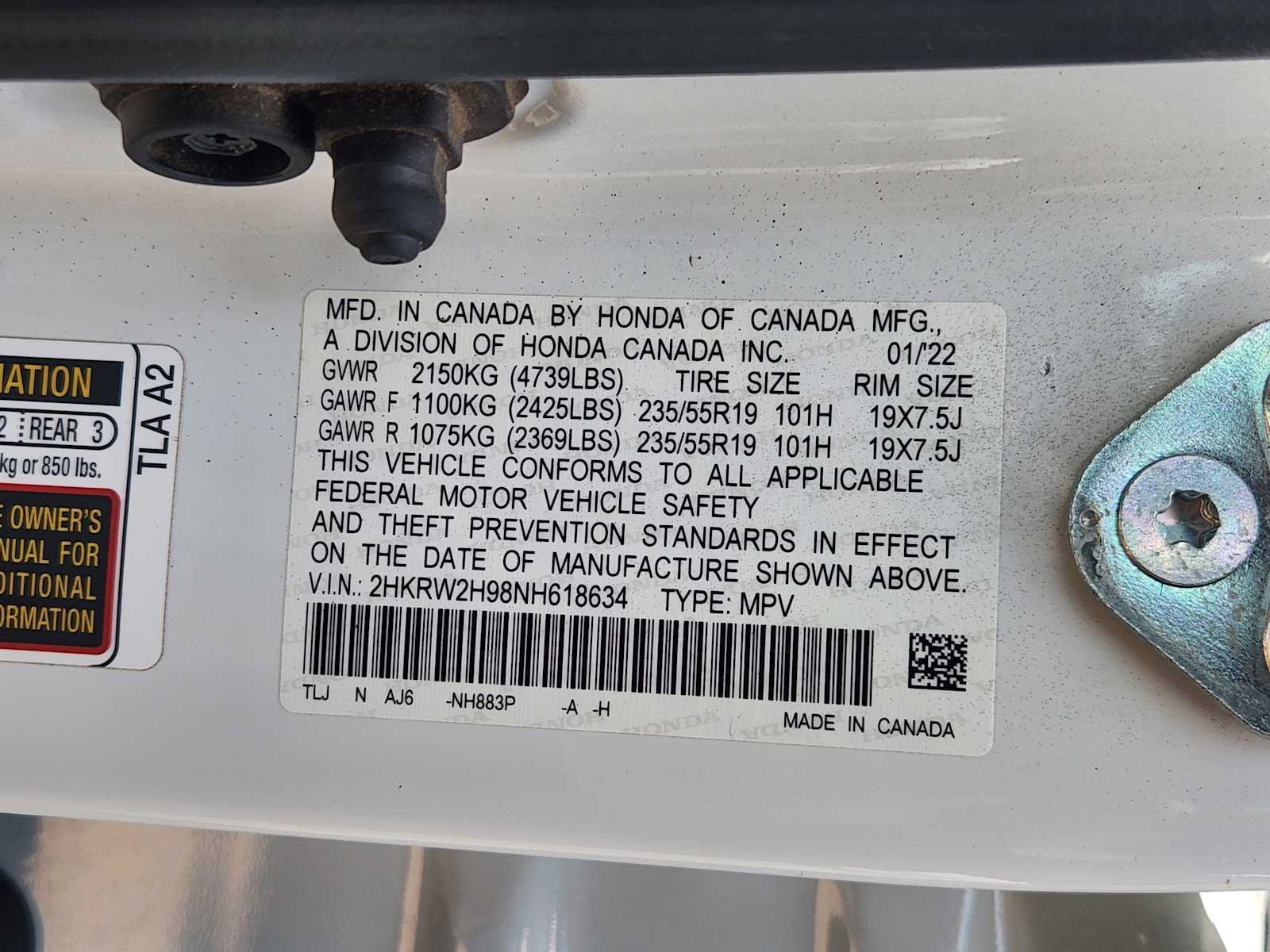 Certified 2022 Honda CR-V Touring image 34