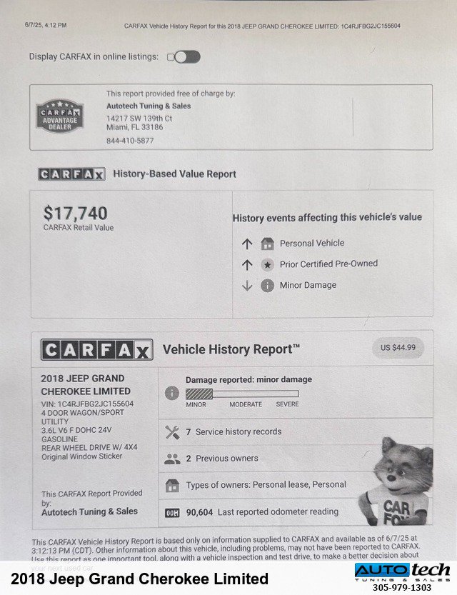 Used 2018 Jeep Grand Cherokee Limited image 46