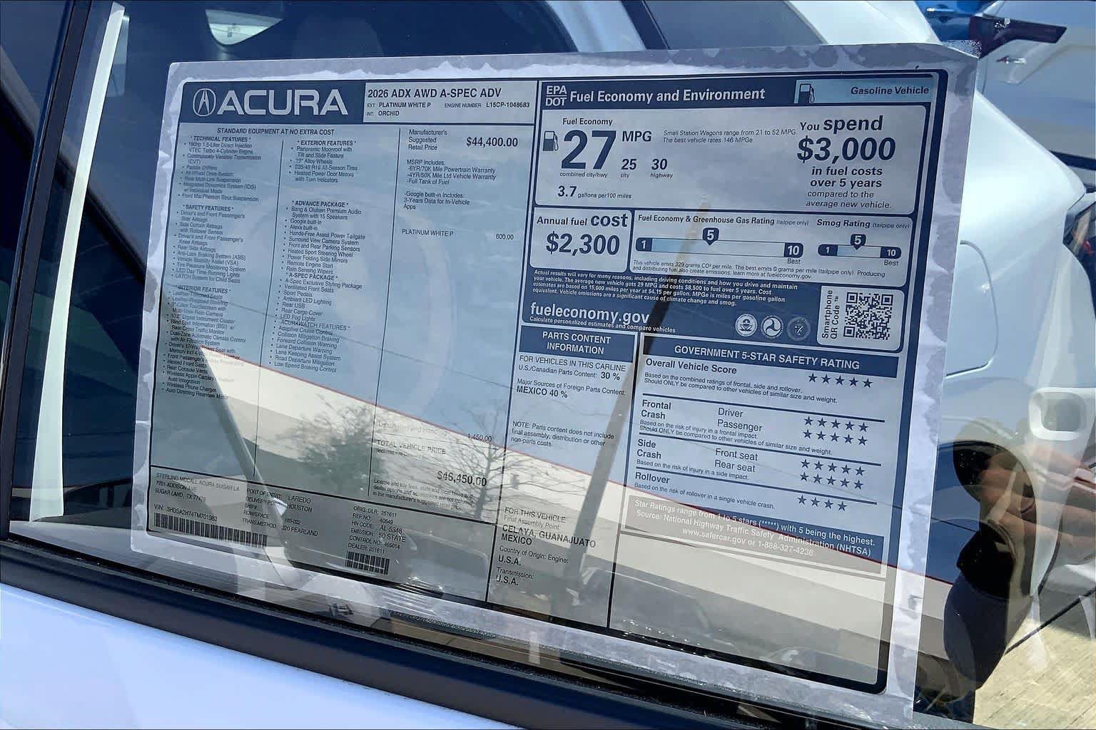 New 2026 Acura ADX A-Spec w/ Advance Package AWD/4WD image 22
