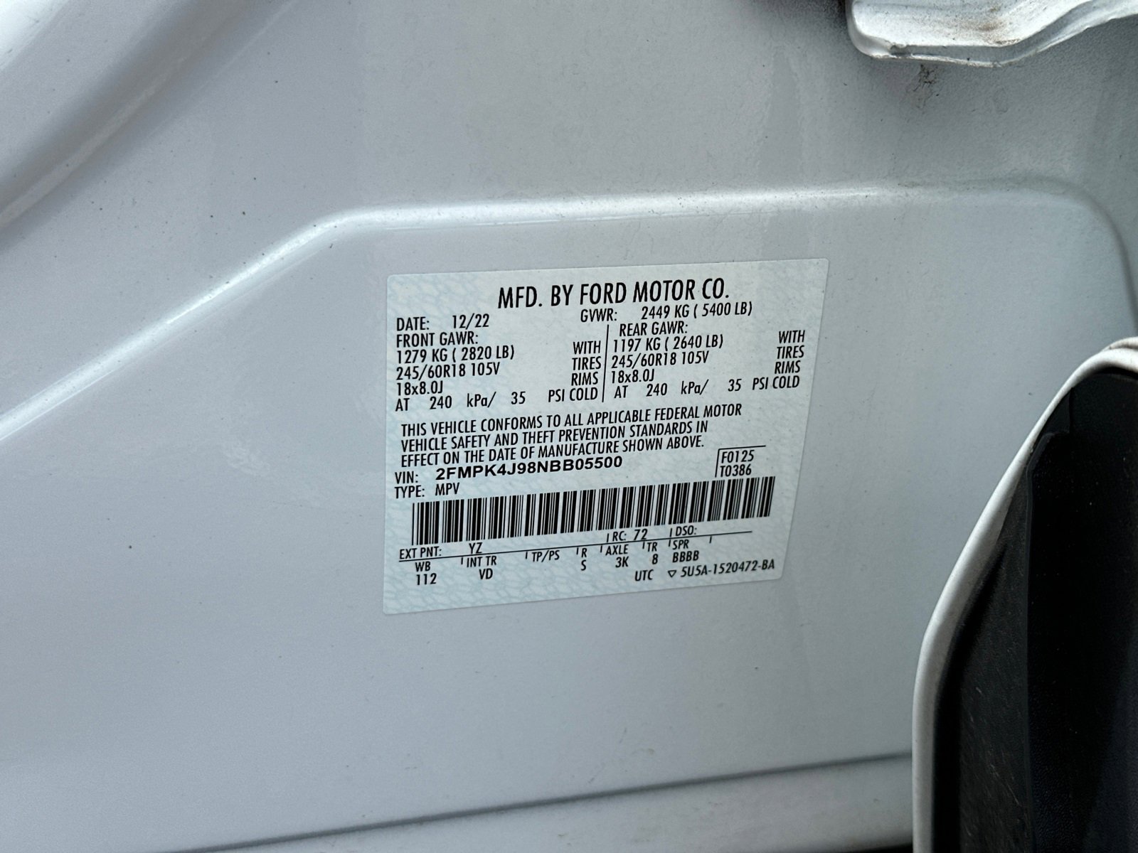 Used 2022 Ford Edge SEL image 31