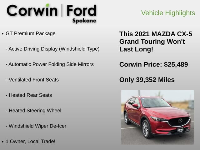 Used 2021 MAZDA CX-5 Grand Touring w/ GT Premium Package AWD/4WD image 6