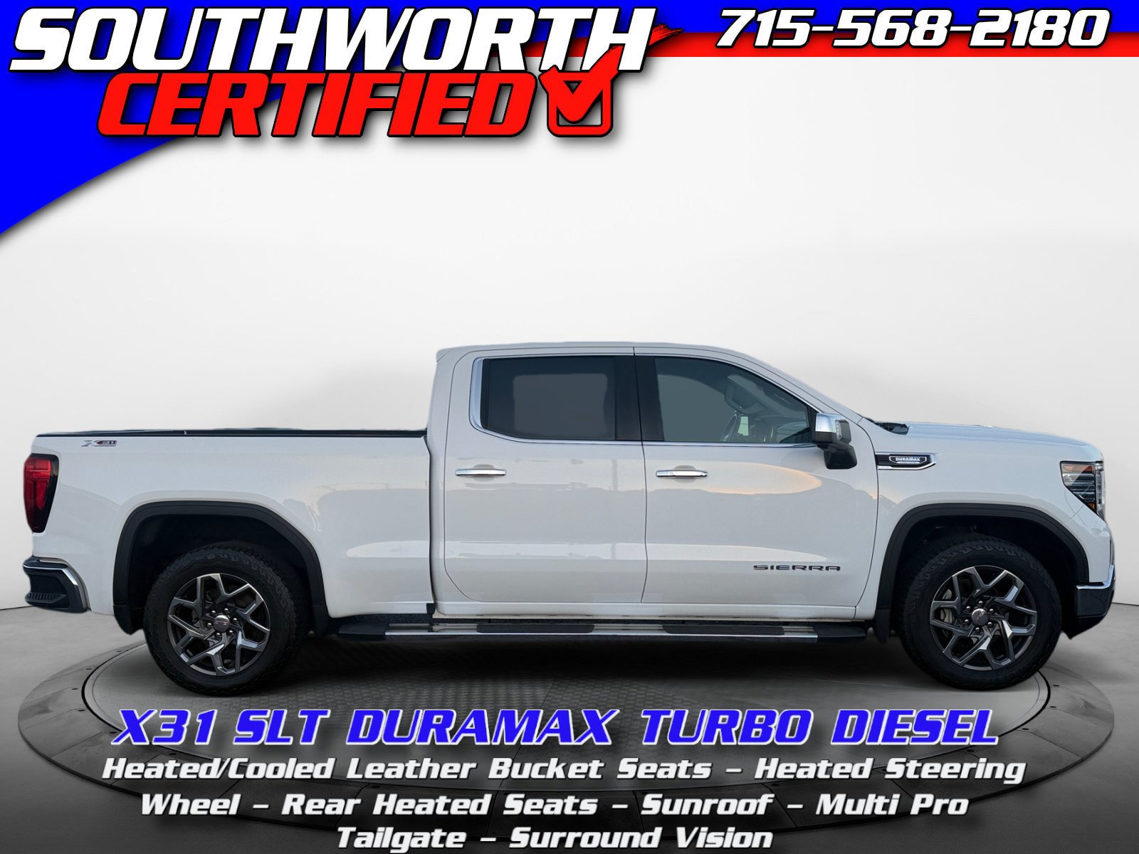 Used 2022 GMC Sierra 1500 SLT w/ SLT Premium Plus Package AWD/4WD image 1