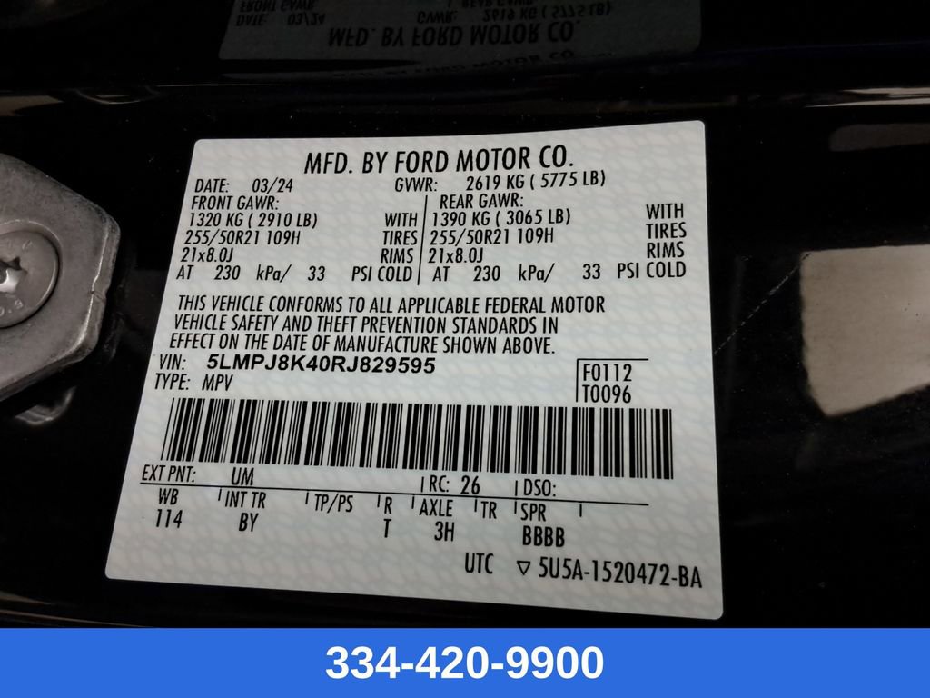 Used 2024 Lincoln Nautilus Reserve w/ Equipment Group 202A image 33