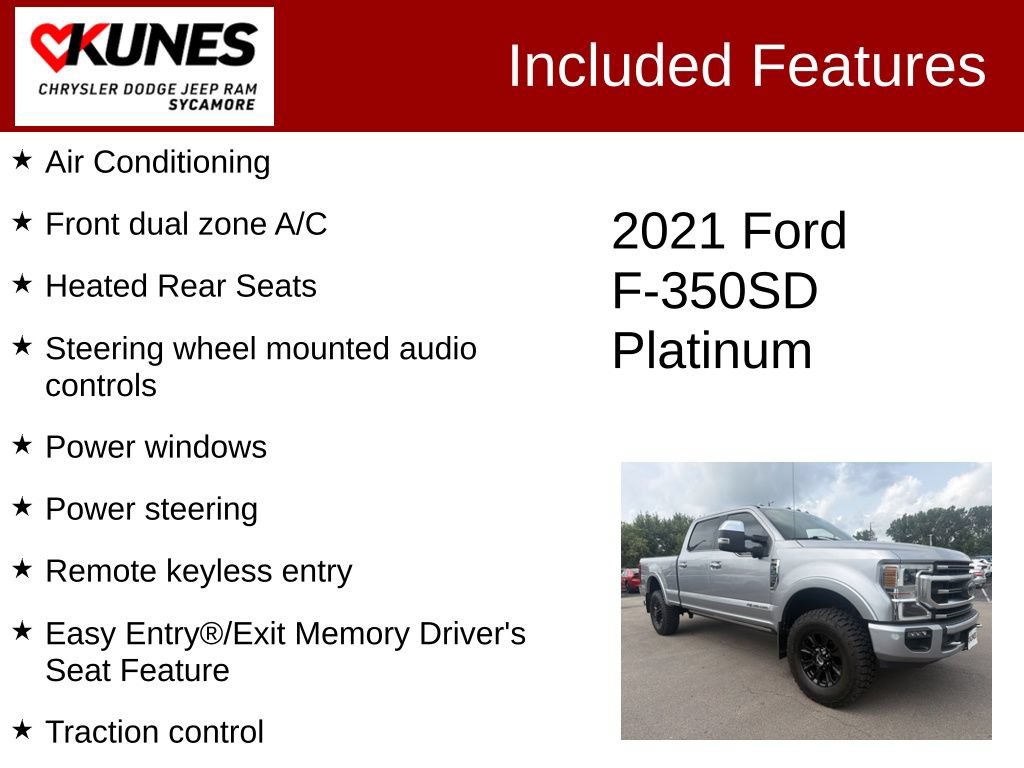 Used 2021 Ford F350 Platinum w/ Tremor Off-Road Package AWD/4WD image 4
