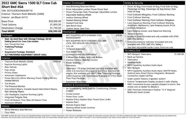 Used 2022 GMC Sierra 1500 SLT AWD/4WD image 5