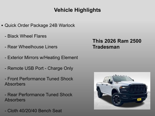 New 2026 RAM 2500 Tradesman image 20