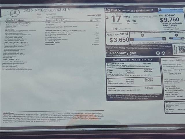 New 2026 Mercedes-Benz GLS 63 AMG 4MATIC image 16