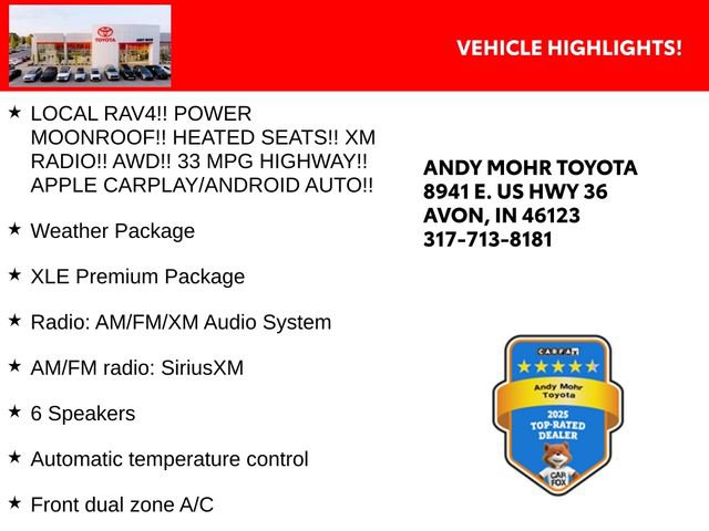 Used 2025 Toyota RAV4 XLE Premium w/ Weather Package AWD/4WD image 2