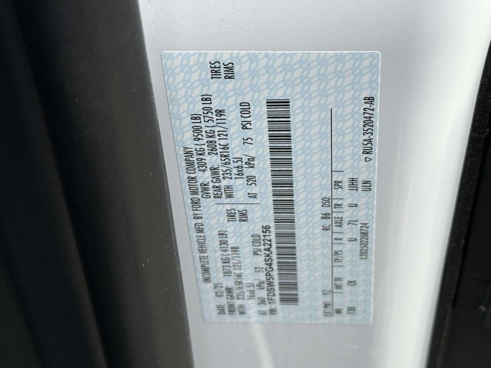 New 2025 Ford Transit 350 w/ Upfitter Package RWD image 20
