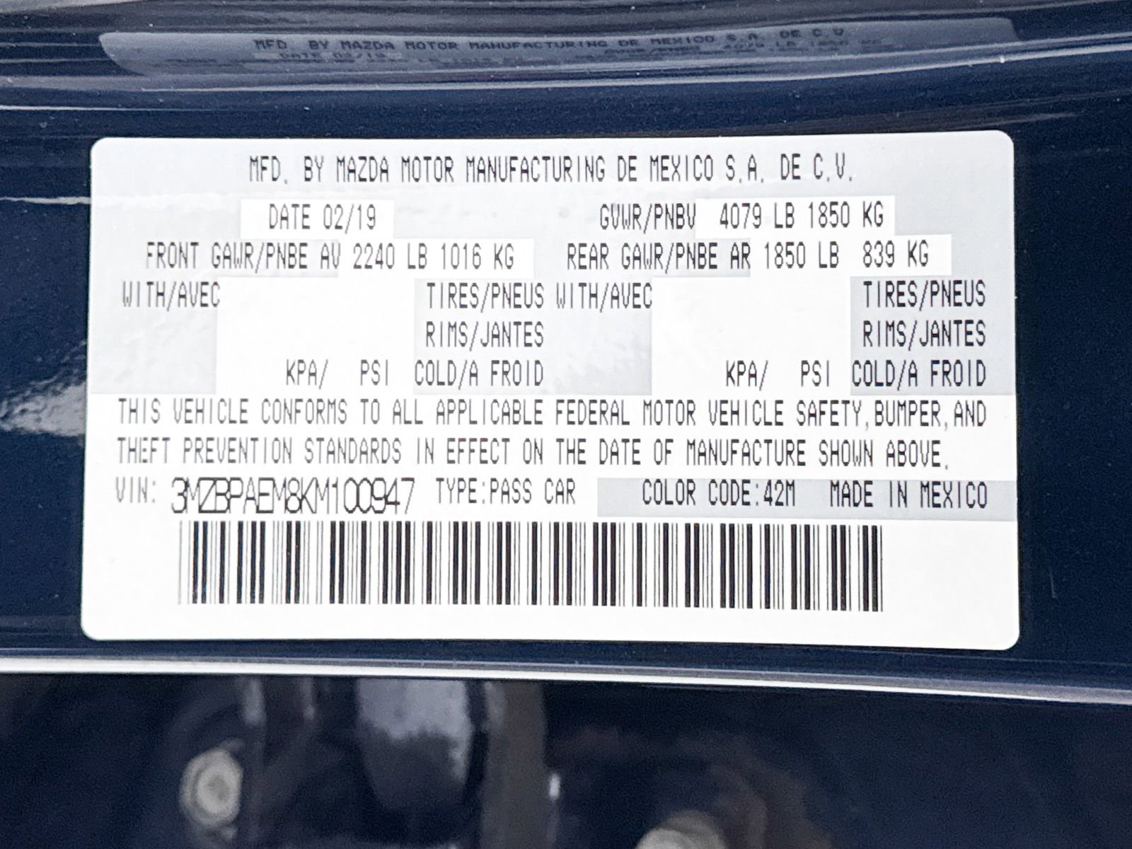 Used 2019 MAZDA MAZDA3 Sedan w/ Premium Package FWD image 40