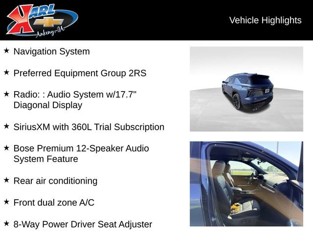 Certified 2026 Chevrolet Traverse RS AWD/4WD image 2