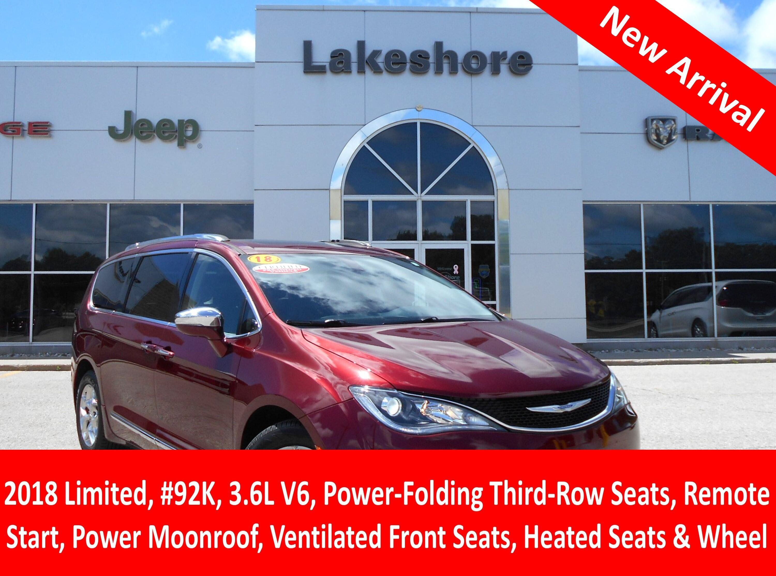 Certified 2018 Chrysler Pacifica Limited FWD image 1