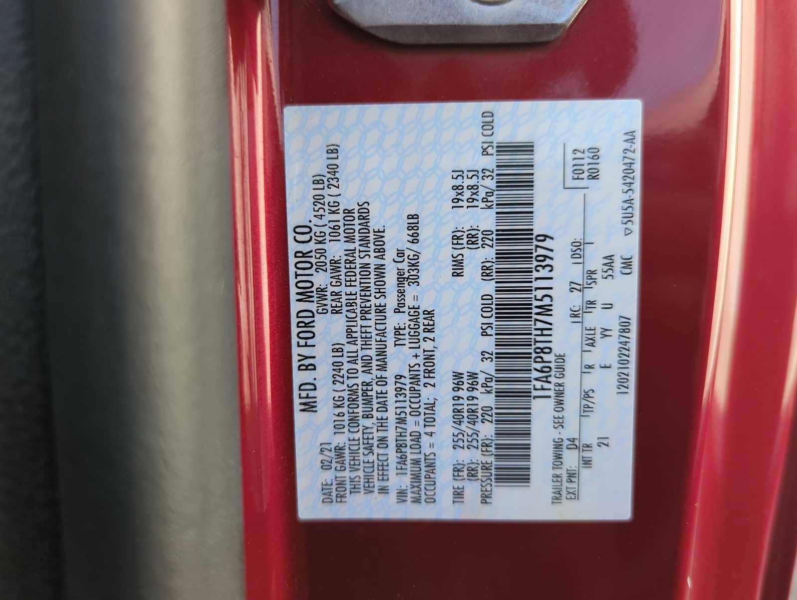 Used 2021 Ford Mustang Coupe w/ Equipment Group 101A image 35