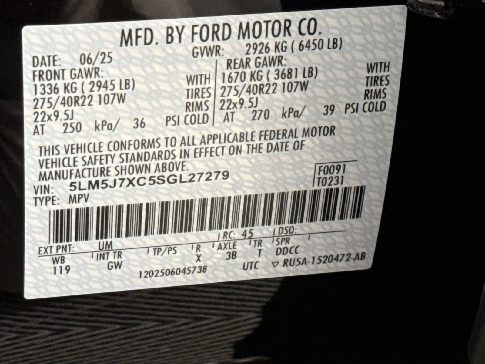 Used 2025 Lincoln Aviator Reserve w/ Equipment Group 201A AWD/4WD image 28
