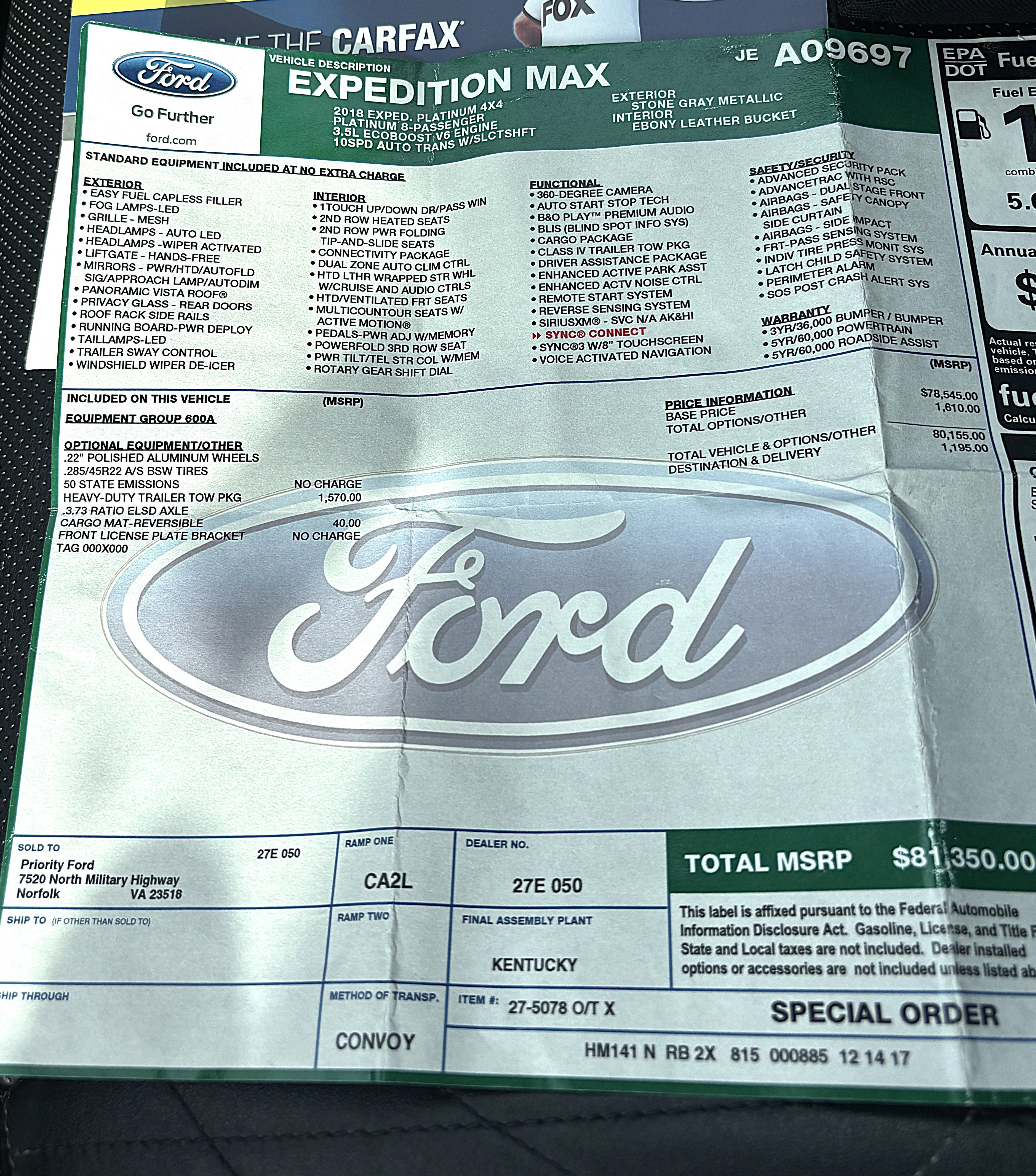 Used 2018 Ford Expedition Max Platinum image 30