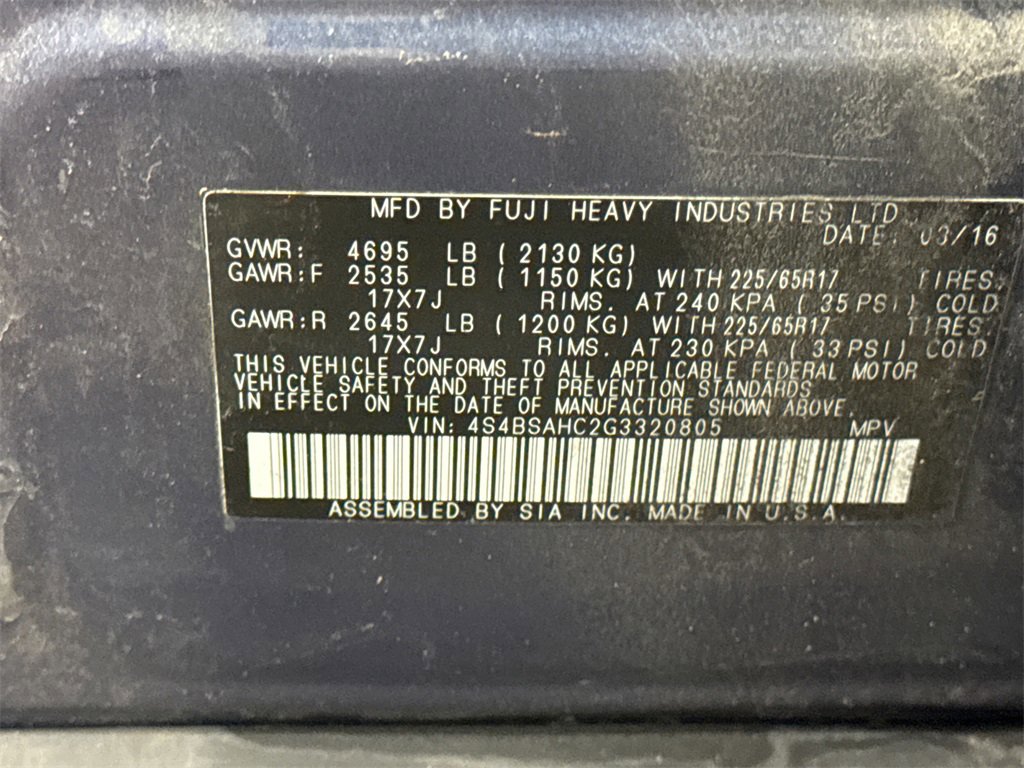 Used 2016 Subaru Outback 2.5i Premium image 22