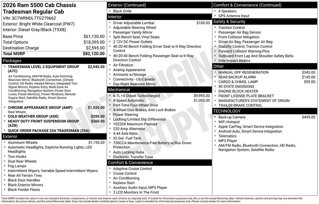 New 2026 RAM 5500 Tradesman image 4