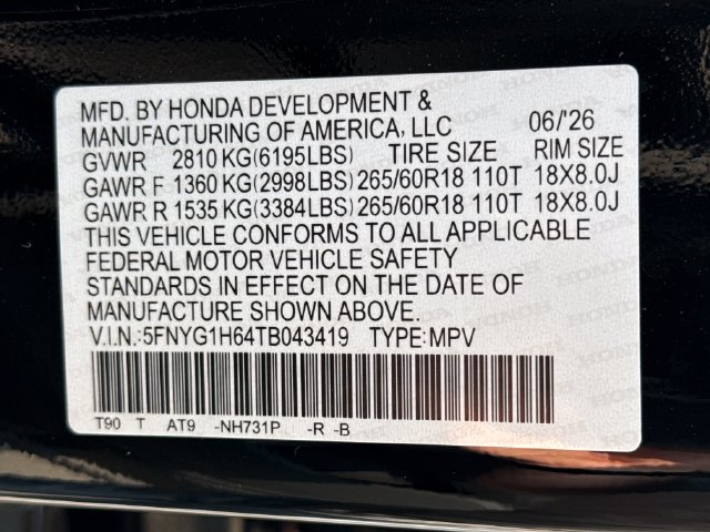 Certified 2026 Honda Pilot TrailSport image 19