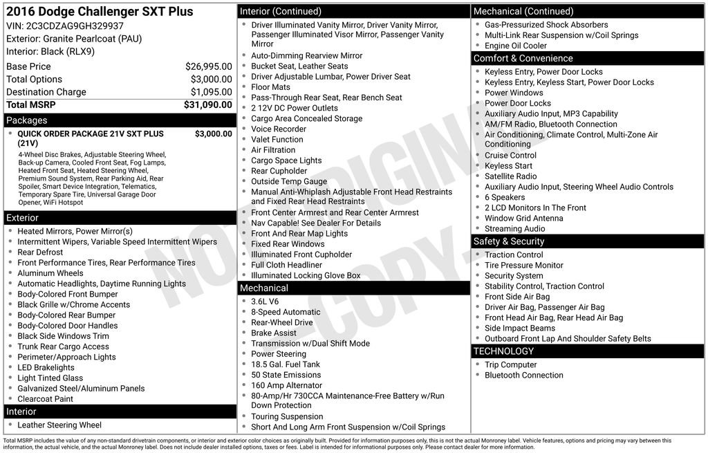 Used 2016 Dodge Challenger SXT Plus image 4