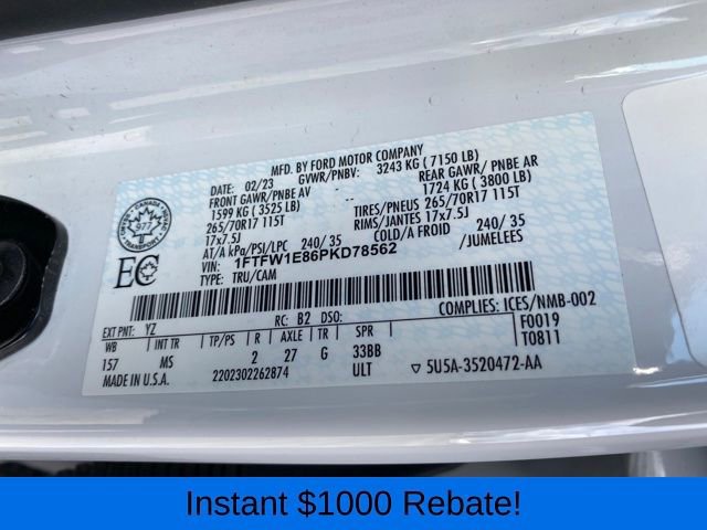 Used 2023 Ford F150 XLT image 27
