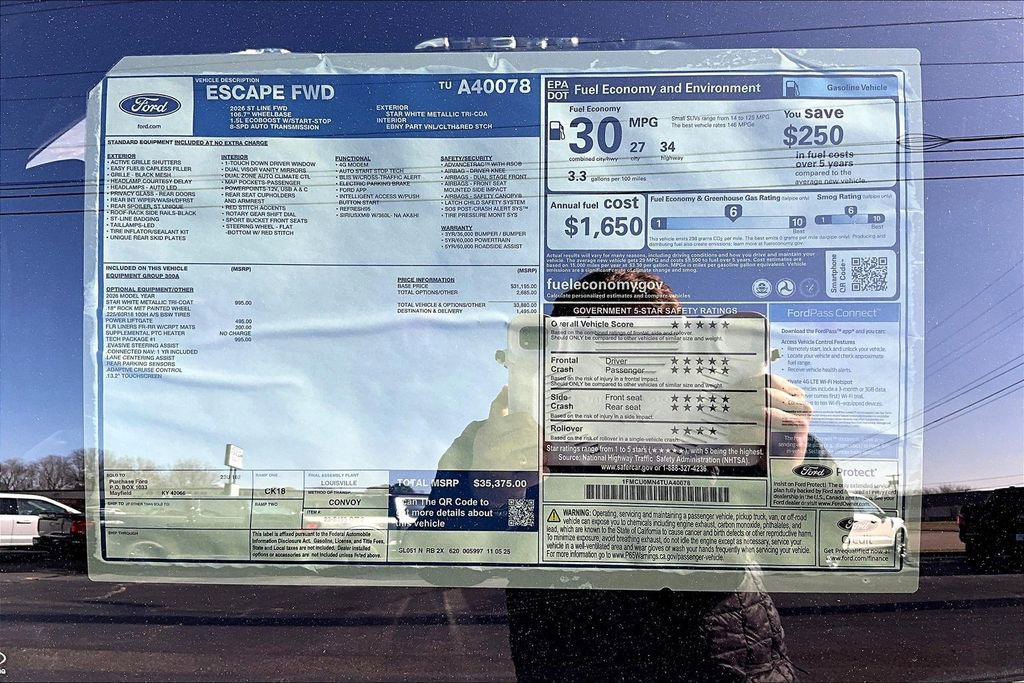 New 2026 Ford Escape ST-Line w/ Tech Pack #1 image 13